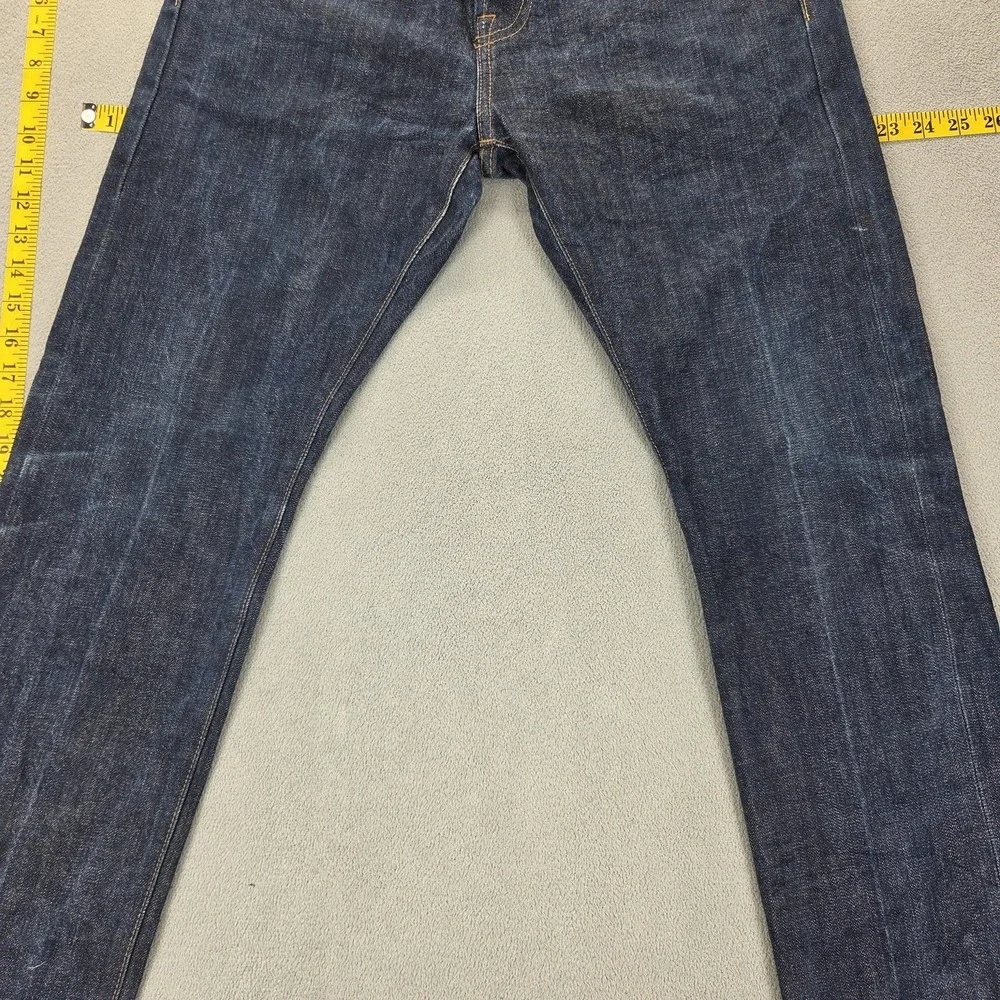 Gap Selvedge Jeans Mens‎ Blue Indigo Raw Slim Fly Fits 30x30